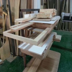 싱크대 ( 하부장2900 mm * 700 mm * 570 mm)(물푸레문짝)(0 mm)(내부장 백색)