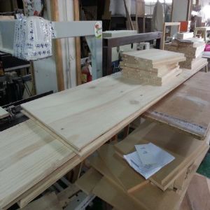 집성원목 7단 일반 책장(18mm)(소나무) (450*2060*300)(2개)