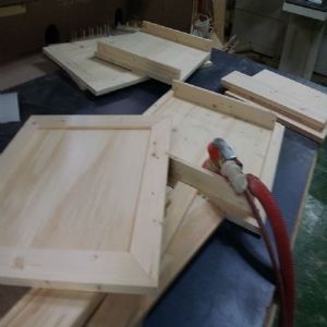 시즈닝 주방수납장 싱글 18mm(스프러스) (600*870*550)(샌딩)(1개)