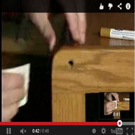 동영상 가구보수제 사용법 상처난 가구 마루를 감쪽 보수 하는..(동영상)