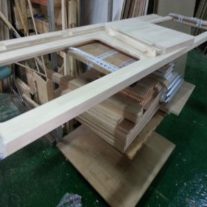 싱크대 ( 하부장2600 mm * 700 mm * 570 mm)(UV백색)(0 mm)(내부장 오크색)