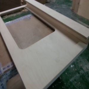 싱크대상판 원목(특수목) 36mm(뒷턱포함,싱크볼 별매)(자작합판) (1200*36*600)()(1개)