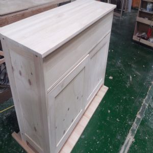 시즈닝 주방수납장 트윈 18mm(소나무) (1200*860*450)(1개)