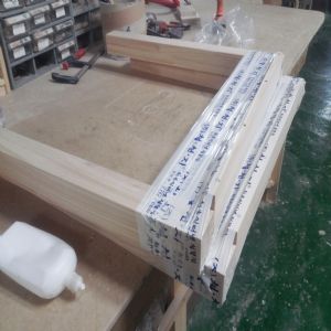 천연 원목 건강 일반 책상 서랍없음(소나무) (1500*750*800)(1개)