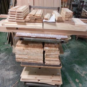 싱크대 ( 상부장2000 mm * 800 mm * 310 mm 하부장4318 mm * 700 mm * 570 mm)(스프러스문짝)(0 mm)(내부장 오크색)