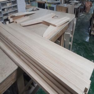 벤치형 간편 조립 2-3인용 원목 의자(소나무) (1470*855*525)(1개)