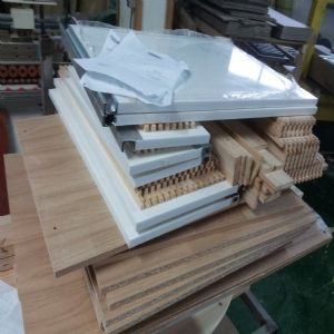 싱크대 ( 하부장2200 mm * 700 mm * 570 mm)(UV백색)(0 mm)(내부장 오크색)