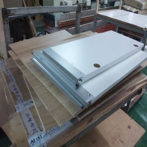 싱크대 ( 하부장1500 mm * 700 mm * 570 mm)(UV백색)(0 mm)(내부장 오크색)