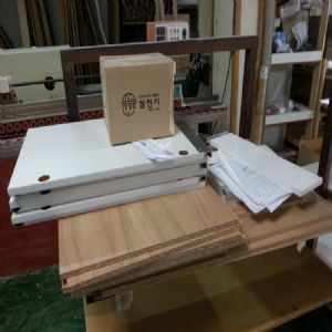 싱크대 문짝 ( + 1640 mm * 665 mm)(UV백색)(0 mm)