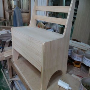 벤치형 간편조립 원목수납의자(소나무) (800*855*525)(1개)