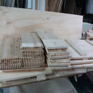 모던수납 침대(홍송) (2000*600*1200)(1개)