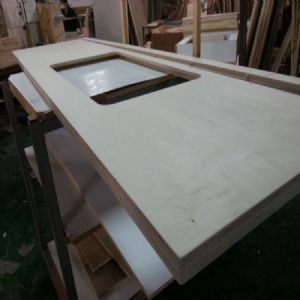 싱크대상판 원목(특수목) 36mm(뒷턱포함,싱크볼 별매)(자작합판) (1705*36*600)(1개)