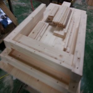 천연 원목 건강 트윈 서랍 책상(스프러스) (1200*700*630)(샌딩)(1개)