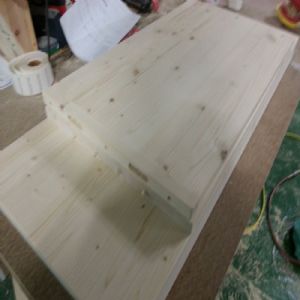 제니스 침대용 이동식 테이블(스프러스) (1200*700*390)(샌딩)(1개)