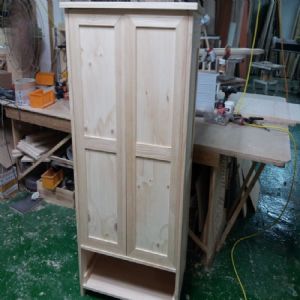 시즈닝 쥬니어 원목장 트윈(소나무) (800*1600*550)(1개)