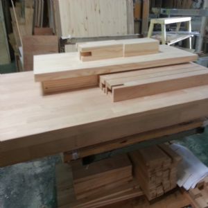 베이직 6인용 원목 식탁(오리나무) (1700*800*800)(1개)