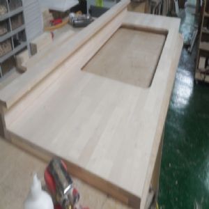 시즈닝 특대형 아일랜드 식탁 24mm(소나무) (1400*900*800)(1개)