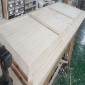 시즈닝 원목 미닫이 덧문짝(문틀폭64mm, 3칸나눔)(소나무) (1600*2100*70)(1개)