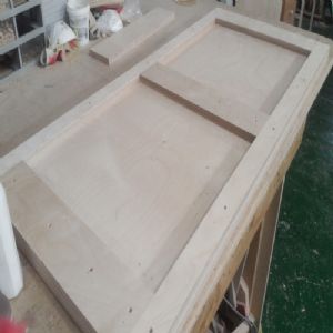 싱크대상판 원목(특수목) 36mm(뒷턱포함,싱크볼 별매)(1.볼규격 JS850)(자작합판) (3280*36*560)(1개)