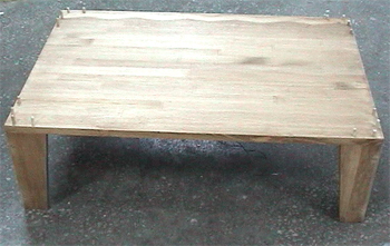 좌탁, 수납장 집성목과 천연스테인을 이용한 제작모습(동영상)