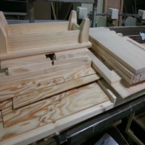 모던 심플 수납장(소나무) (650*800*300)(샌딩)(1개)