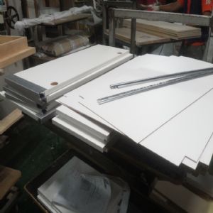 싱크대 ( 상부장2000 mm * 800 mm * 310 mm)(UV백색)(0 mm)(내부장 백색)