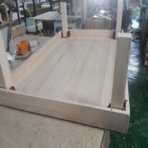 접이식 원목 좌탁(1.18mm 일반상판)(소나무) (1200*400*800)(샌딩)(1개)