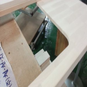 싱크대상판 원목(특수목) 36mm(뒷턱포함,싱크볼 별매)(1.볼규격 JS850)(자작합판) (2650*36*550)(샌딩)(1개)