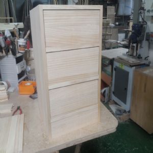 미첼 서랍장 집성원목 3단 18mm,책상용(서랍3개)(소나무) (400*636*500)(샌딩)(2개)