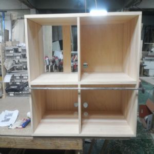 모던 심플 수납장(스프러스) (950*800*450)(샌딩)(1개)