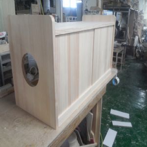 베이직 고양이집 의자 (구멍 20cm)(입구좌)(소나무) (1200*600*500)(샌딩)(1개)