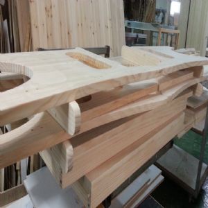 벤치형 간편조립 원목팔걸이의자(소나무) (1100*855*525)(샌딩)(2개)