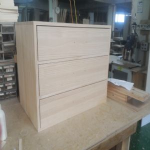 제니스 이동식 서랍장 3단(소나무) (780*663*490)(1개)