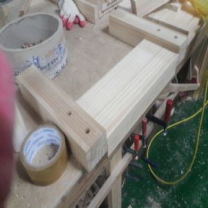 천연 원목 건강 일반 책상 서랍없음(소나무) (800*320*500)(1개)