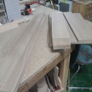 미닫이 간편 수납장 (2.오크색)(코팅) (1200*800*400)(1개)