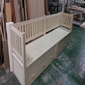 원목 수납쇼파 (스프러스) (3000*400*700)(1개)