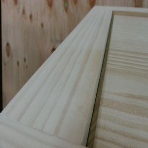 크로스 스윙도어 양쪽 여닫이 원목 중문(5mm 렉산)(소나무) (1200*2300*100)(1개)