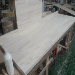 싱크대상판 원목(특수목) 36mm(뒷턱포함,싱크볼 별매)(1.볼규격 JS850)(자작나무) (1100*36*550)(1개)