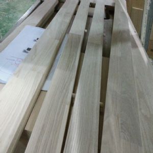 싱크대상판 원목(특수목) 36mm(뒷턱포함,싱크볼 별매)(5.기타볼(도면필수))(물푸레) (3220*36*600)(1개)