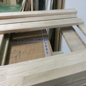 싱크대상판 원목(특수목) 36mm(뒷턱포함,싱크볼 별매)(5.기타볼(도면필수))(물푸레) (3350*36*650)(샌딩)(1개)