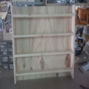 미니소품 수납장 132mm 간격(홍송) (800*600*70)(샌딩)(1개)