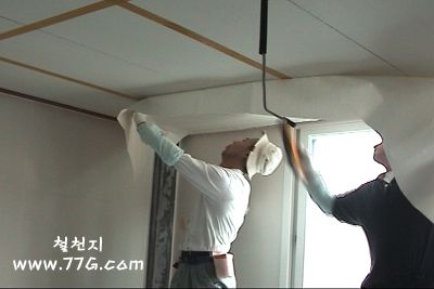 합지, 종이 벽지 천정 시공방법 (동영상 기술지원)