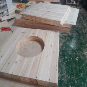 베이직 고양이집 의자(타워형,구멍20cm)(입구우)(삼나무) (900*600*600)(1개)