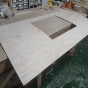 베이직 거실 책장(스프러스) (2800*2092*300)(샌딩)(1개)