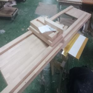 싱크대상판 원목(특수목) 36mm(뒷턱포함,싱크볼 별매)(2.볼규격 JS870)(오리나무) (2785*36*635)(샌딩)(1개)