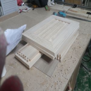 모던 AV장 와이드 형(소나무) (3000*400*400)(1개)