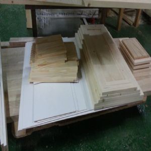 싱크대 ( 하부장2438 mm * 700 mm * 570 mm)(스프러스문짝)(0 mm)(내부장 백색)