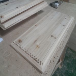 싱크대 ( 하부장1700 mm * 700 mm * 570 mm)(소나무문짝)(32mm)(내부장 오크색)