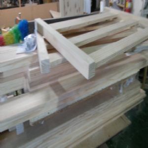 스마트 침대 평상형 (심플 헤드)(소나무) (1900*250*1500)(1개)