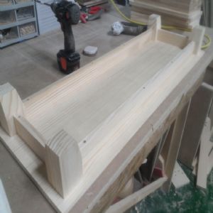 모던 심플 서랍수납장(소나무) (600*600*290)(샌딩)(1개)